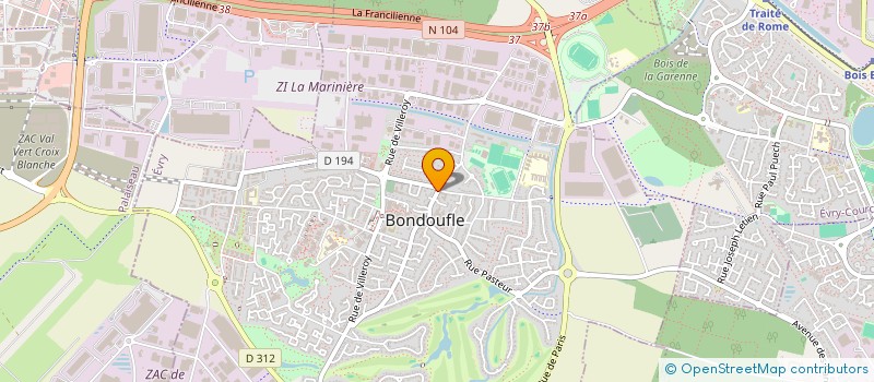 localisation de l'entreprise ECOLE DE CONDUITE START-UP  BONDOUFLE