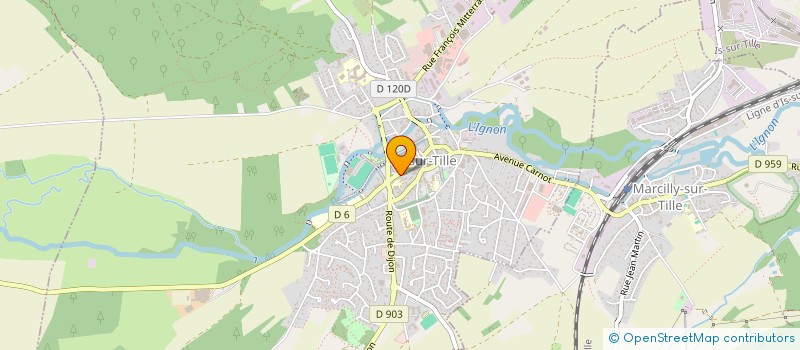 localisation de l'entreprise ECOLE DE CONDUITE TRANQUILLE  IS-SUR-TILLE