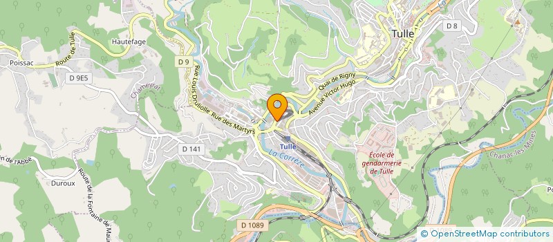 localisation de l'entreprise ECOLE DE CONDUITE TULLISTE à TULLE