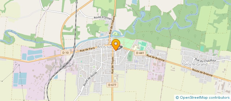 localisation de l'entreprise ECOLE DE CONDUITE VAL D'AUBE à ARCIS-SUR-AUBE