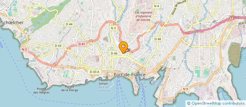 localisation de l'entreprise ECOLE DE CONDUITE VALENDOFF à FORT-DE-FRANCE