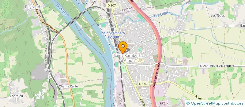 localisation de l'entreprise ECOLE DE CONDUITE VIKINGS  SAINT-RAMBERT-D'ALBON