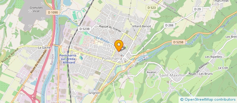 localisation de l'entreprise ECOLE DE CONDUITE VIRAGE  PONTCHARRA