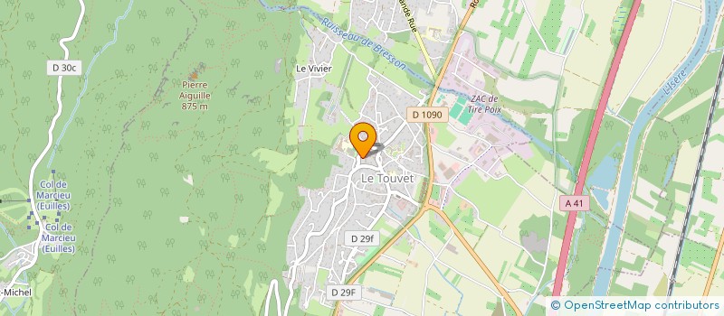 localisation de l'entreprise ECOLE DE CORDES DU GRESIVAUDAN à LE TOUVET