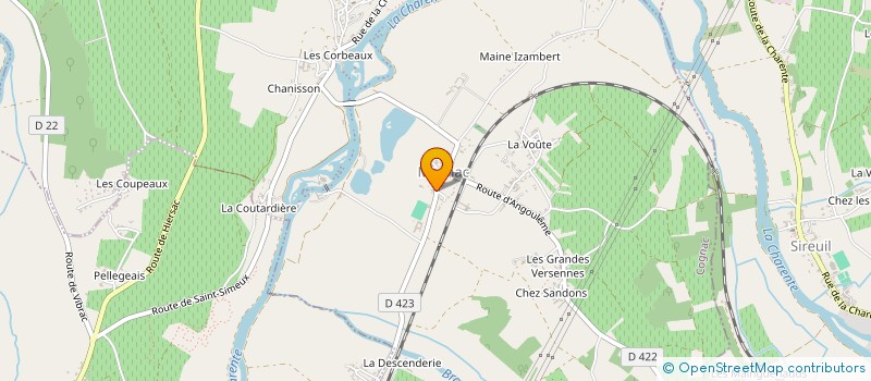 localisation de l'entreprise ECOLE DE DANSE à CHATEAUNEUF-SUR-CHARENTE