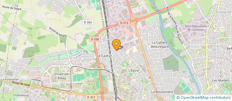 localisation de l'entreprise ECOLE DE DANSE ACTEA à LE MANS