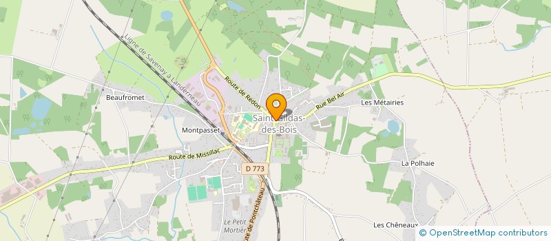localisation de l'entreprise ECOLE DE DANSE ATTITUDES à GUENROUET