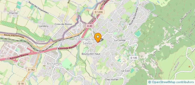 localisation de l'entreprise ECOLE DE DANSE BALLETTO  COLLONGES-SOUS-SALEVE