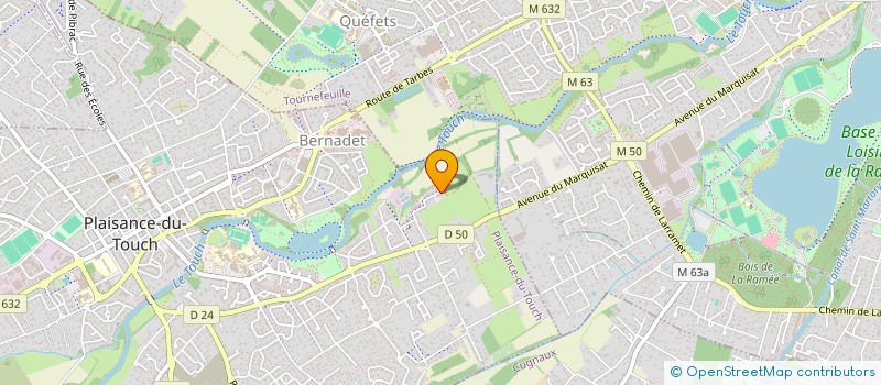 localisation de l'entreprise ECOLE DE DANSE CLASSIQUE ET MODERN'JAZZ  PLAISANCE-DU-TOUCH