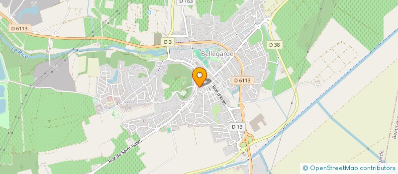 localisation de l'entreprise ECOLE DE DANSE DE BELLEGARDE à BELLEGARDE