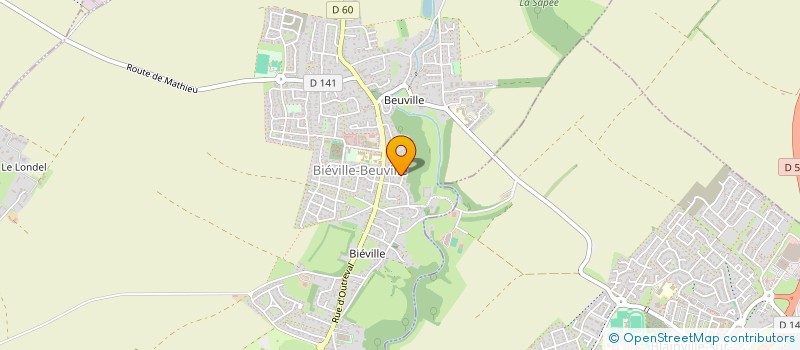 localisation de l'entreprise ECOLE DE DANSE DE BIEVILLE BEUVILLE  BIEVILLE-BEUVILLE