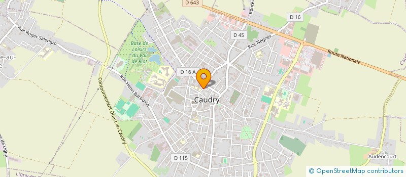 localisation de l'entreprise ECOLE DE DANSE DE CAUDRY CECILE AVIO  CAUDRY