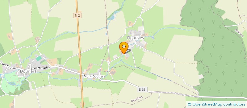 localisation de l'entreprise ECOLE DE DANSE DE DOURLERS SECTION CLAQUETTES  FLOURSIES