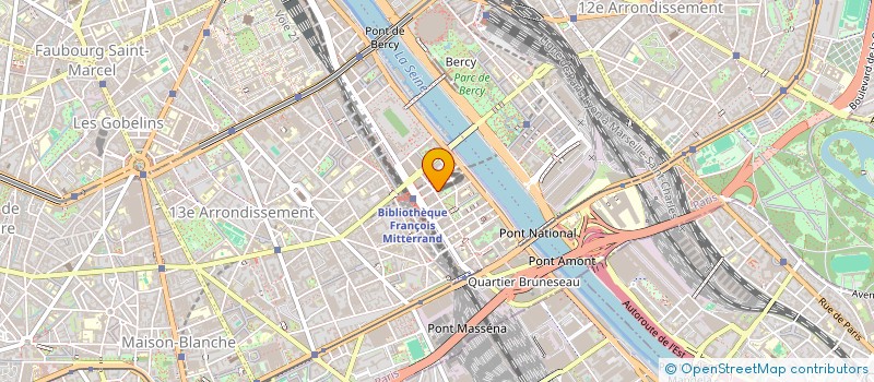 localisation de l'entreprise ECOLE DE DANSE DE LA BIBLIOTHEQUE  PARIS