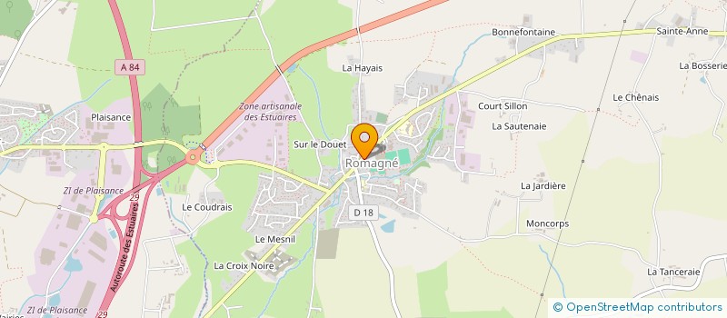 localisation de l'entreprise ECOLE DE DANSE DE ROMAGNE  ROMAGNE