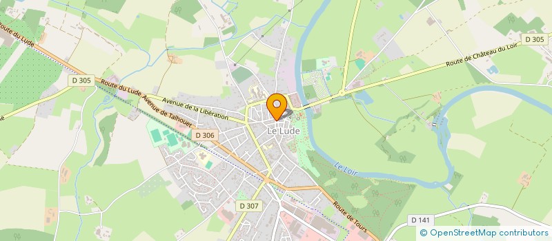 localisation de l'entreprise ECOLE DE DANSE DU LUDE à LE LUDE