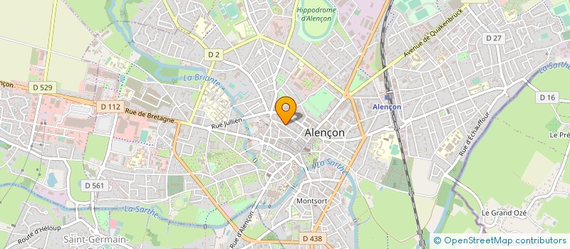 localisation de l'entreprise ECOLE DE DANSE GENEST BIARD à ALENCON