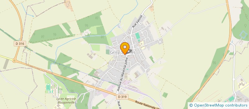 localisation de l'entreprise ECOLE DE DANSE GRISY  GRISY-SUISNES