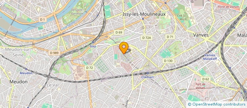 localisation de l'entreprise ECOLE DE DANSE LES MUSES  ISSY-LES-MOULINEAUX