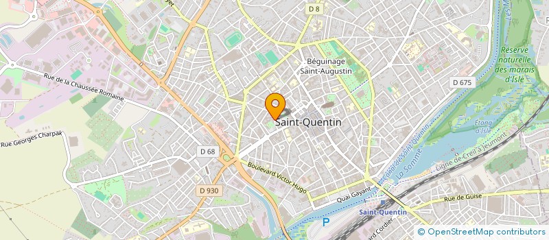 localisation de l'entreprise ECOLE DE DANSE REVE EVEILLE à SAINT QUENTIN