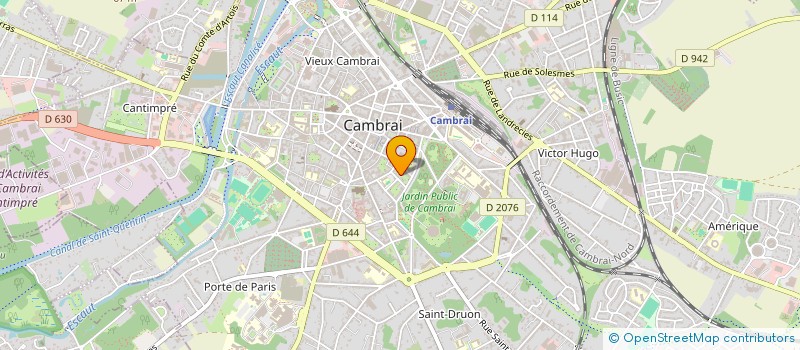 localisation de l'entreprise ECOLE DE DANSE TEMPSDANSE à CAMBRAI