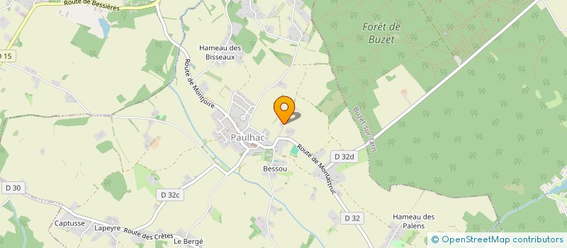 localisation de l'entreprise ECOLE DE FOOT DES 2M  MONTJOIRE