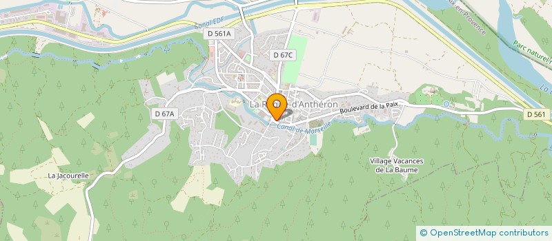 localisation de l'entreprise ECOLE DE FOOTBALL DE LA SILVACANE  LE PUY-SAINTE-REPARADE