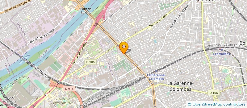 localisation de l'entreprise ECOLE DE FORMATION A LA SECURITE ROUTIERE à COLOMBES