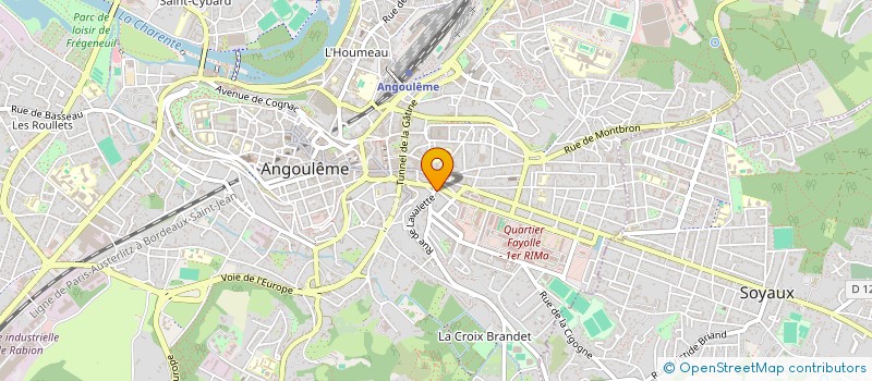 localisation de l'entreprise ECOLE DE FORMATION AUX METIERS DE L'ENTREPRISE à ANGOULEME