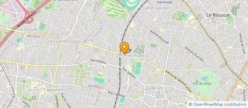 localisation de l'entreprise ECOLE DE FORMATION AUX METIERS DU BIEN-ETRE  BORDEAUX