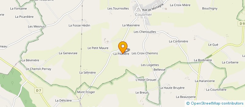 localisation de l'entreprise ECOLE DE FRANCAIS DU PERCHE FRENCH SCHOOL FOR FOREIGNERS à COULIMER