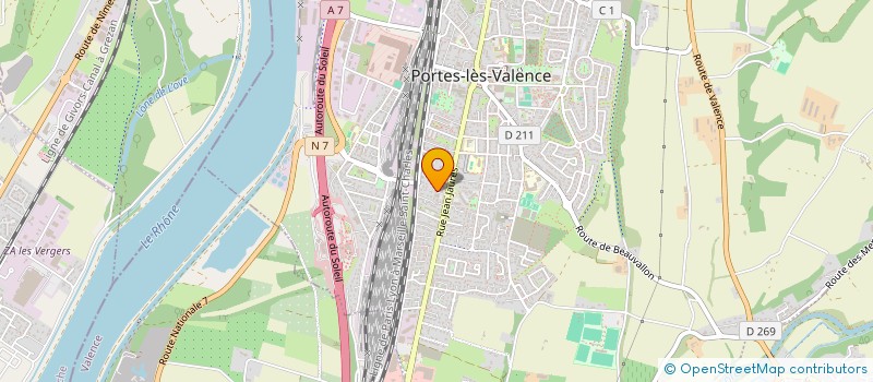 localisation de l'entreprise ECOLE DE GARDIEN DE BUT PROVENCALE DROME - EGBP DROME  PORTES-LES-VALENCE