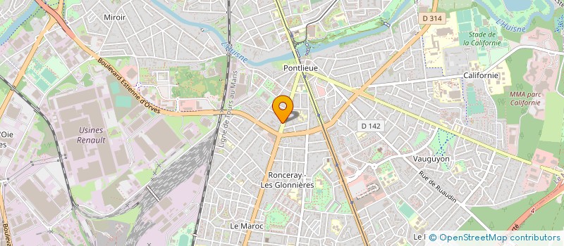localisation de l'entreprise ECOLE DE GUITARE à LE MANS