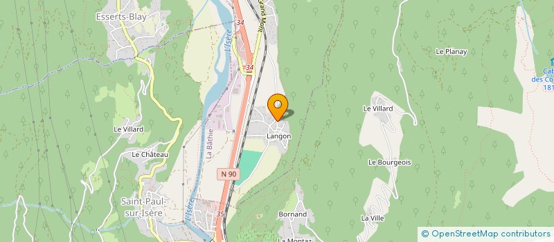 localisation de l'entreprise ECOLE DE HOCKEY DE LA SAVOIE  LA BATHIE