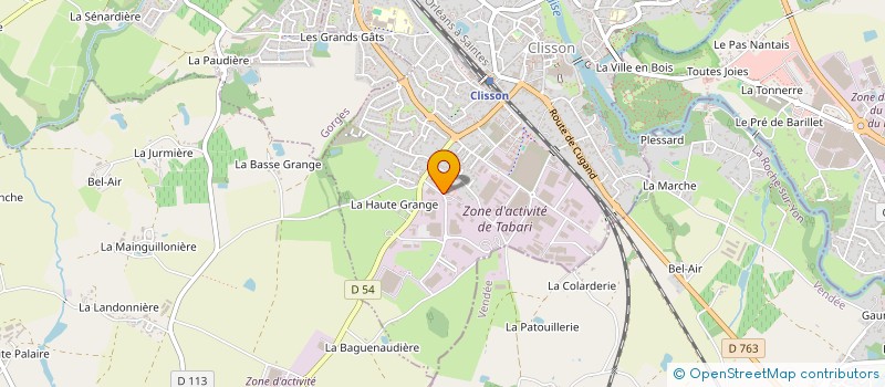 localisation de l'entreprise ECOLE DE JEUNES SAPEURS POMPIERS DE CLISSON à CLISSON