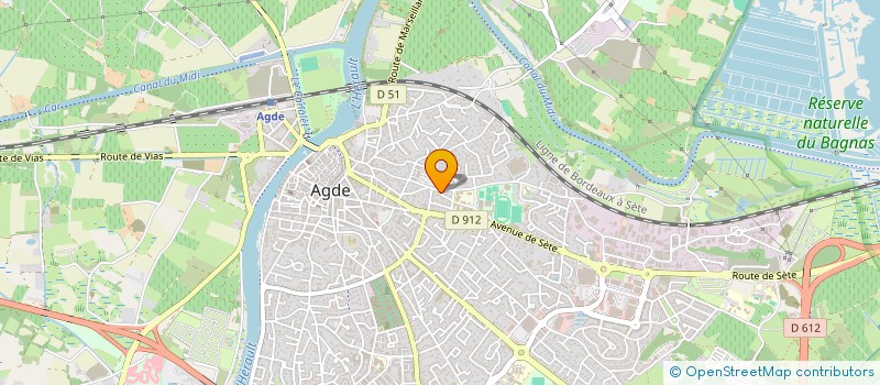 localisation de l'entreprise ECOLE DE JOUTES AGATHOISE  AGDE