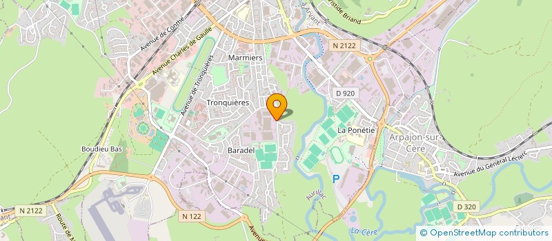 localisation de l'entreprise ECOLE DE JUDO 15 à AURILLAC