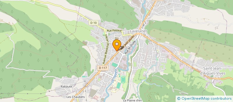 localisation de l'entreprise ECOLE DE JUDO DU PAYS D'OLMES ET DU PAYS DES PYRENEES CATHARES à LAVELANET