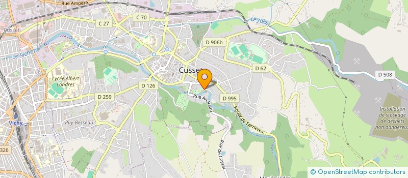 localisation de l'entreprise ECOLE DE JUDO JU JITSU à CUSSET