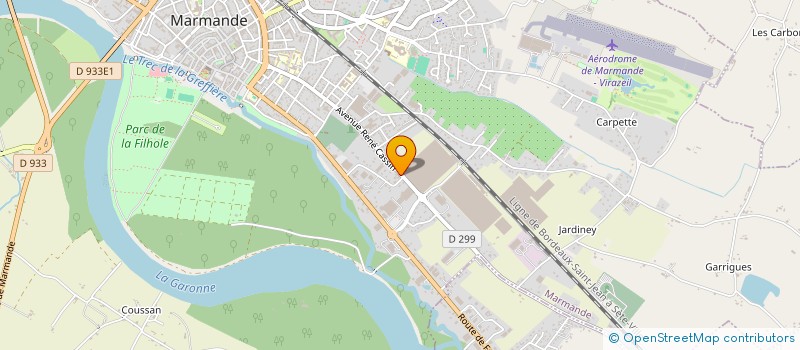 localisation de l'entreprise ECOLE DE JUDO MARMANDAIS  MARMANDE