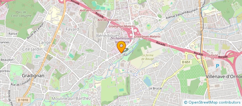 localisation de l'entreprise ECOLE DE KARATE DE GRADIGNAN à GRADIGNAN