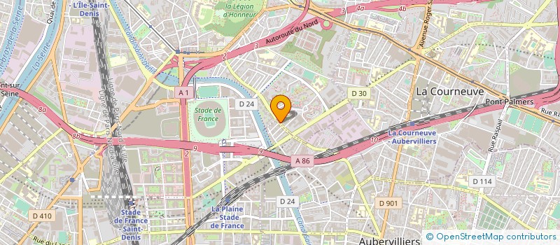 localisation de l'entreprise ECOLE DE KARATE DE LA FRATERNITE  SAINT-DENIS