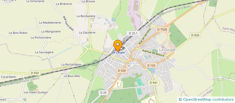 localisation de l'entreprise ECOLE DE KARATE SHOTOKAN LOUPEENNE à LA LOUPE
