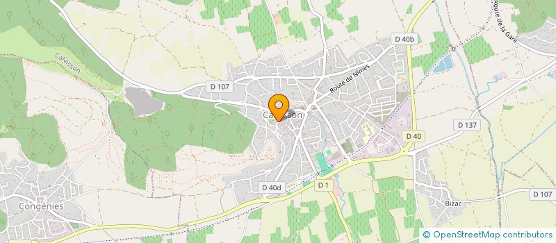 localisation de l'entreprise ECOLE DE KARATE VERGEZE  CALVISSON