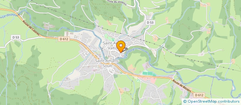 localisation de l'entreprise ECOLE DE L'ENVIE  SAINT-AMANS-VALTORET