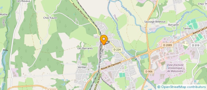 localisation de l'entreprise ECOLE DE L'ESPRIT DE VIE - SPIRITUS VITAE  PESCHADOIRES