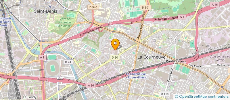 localisation de l'entreprise ECOLE DE LA DEUXIEME CHANCE à LA COURNEUVE