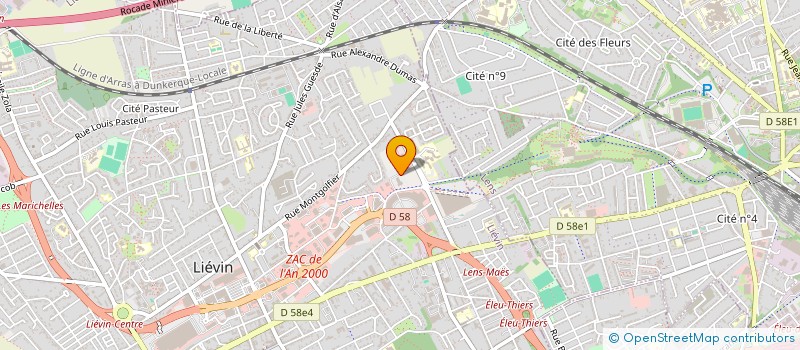 localisation de l'entreprise ECOLE DE LA DEUXIEME CHANCE DE L'ARTOIS à LIEVIN