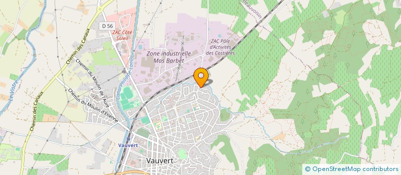 localisation de l'entreprise ECOLE DE LA FLEUR DE PRUNE  VAUVERT