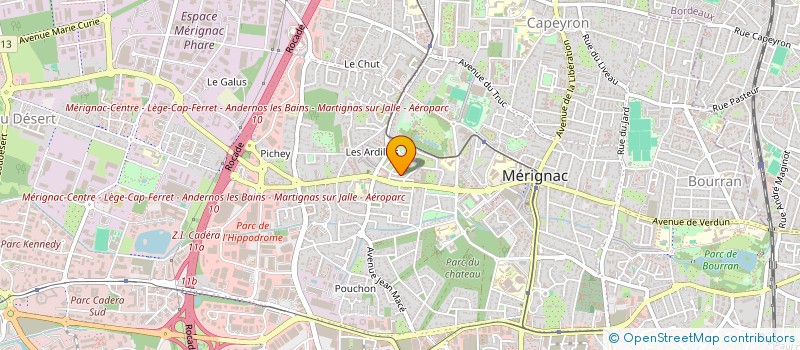 localisation de l'entreprise ECOLE DE LA SAGESSE DU DRAGON à MERIGNAC